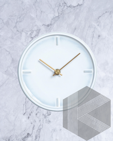  Tohoku Milky White Hand Glazed Japanese Mid Sized Clock