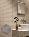 Sabi Cocoa Brown Matt Glazed Porcelain Mosaic 45x195mm