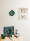 Tohoku Sea Blue Hand Glazed Japanese Mid Sized Clock