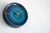 Tohoku Sea Blue Hand Glazed Japanese Mid Sized Clock