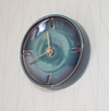 Tohoku Sea Blue Hand Glazed Japanese Mid Sized Clock