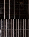 Hatsuborder Espresso Burgundy Hand Glazed Japanese Mosaic Tile