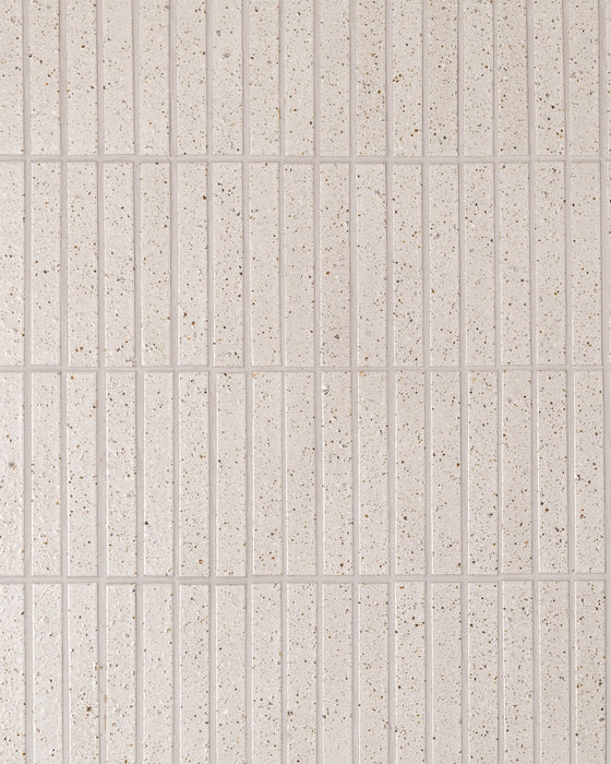 Hatsuborder White Hand Glazed Japanese Mosaic Tile