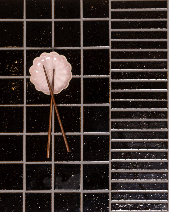 Hatsuborder Espresso Burgundy Hand Glazed Japanese Mosaic Tile