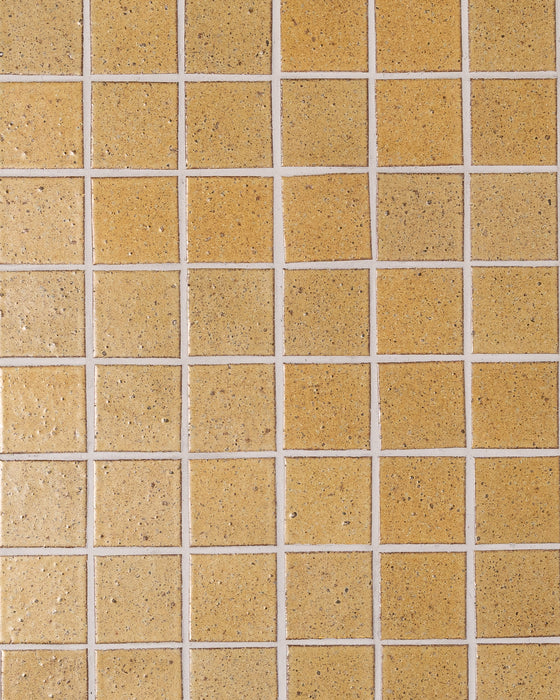 Hatsu Square Wheat Hand Glazed Japanese Mosaic Tile
