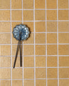 Hatsu Square Wheat Hand Glazed Japanese Mosaic Tile