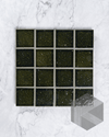 Hatsu Square Oribe Green Hand Glazed Japanese Mosaic Tile