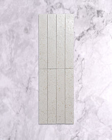  Hatsu Long Brick White Hand Glazed Japanese Tile