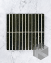 Hatsuborder Oribe Green Hand Glazed Japanese Mosaic Tile