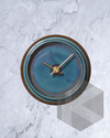 Okinawa Sea Blue Hand Glazed Japanese Small Clock
