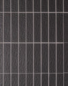 Sabi Charcoal Matt Glazed Porcelain Mosaic 45x195mm