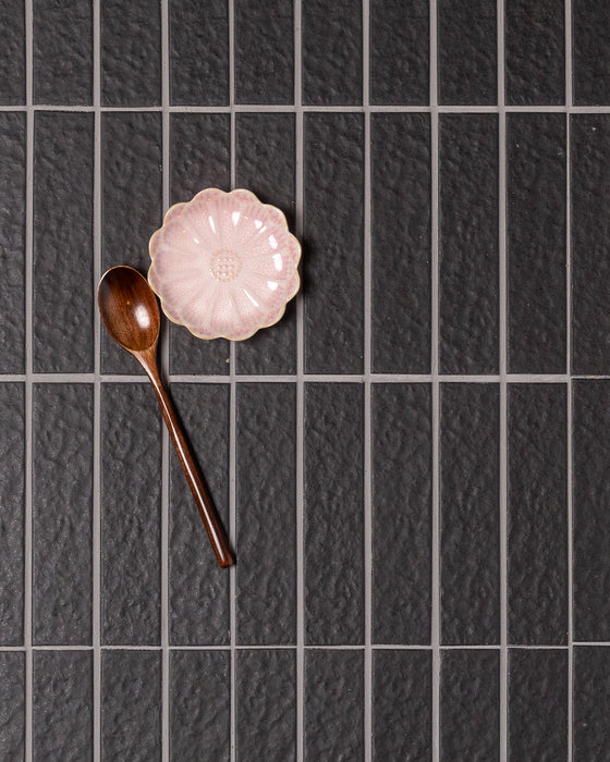 Sabi Charcoal Matt Glazed Porcelain Mosaic 45x195mm