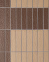 Sabi Cocoa Brown Matt Glazed Porcelain Mosaic 45x195mm