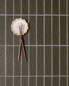 Sabi Khaki Green Matt Glazed Porcelain Mosaic 45x195mm