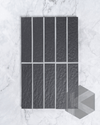 Sabi Charcoal Matt Glazed Porcelain Mosaic 45x195mm