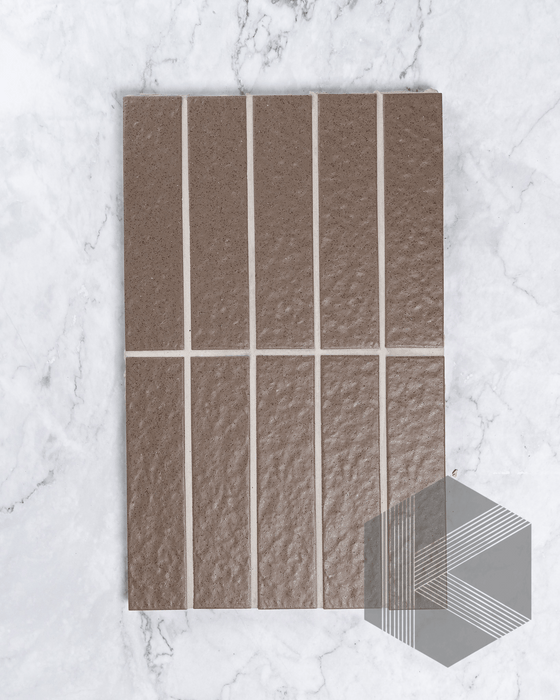Sabi Coffee Matt Glazed Porcelain Mosaic 45x195mm