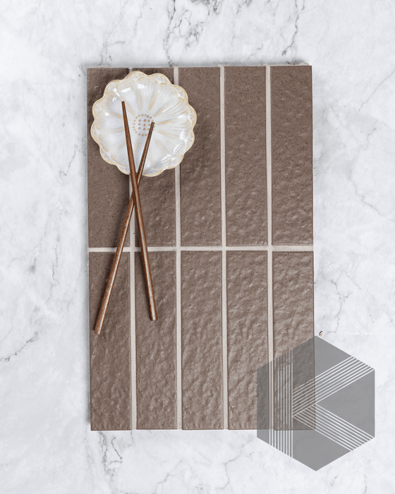 Sabi Coffee Matt Glazed Porcelain Mosaic 45x195mm