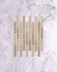  Slender SL-01 Beige Japanese Textured Mosaic Tile