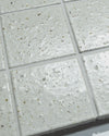 Hatsu Square White Hand Glazed Japanese Mosaic Tile
