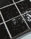 Hatsu Square Espresso Burgundy Hand Glazed Japanese Mosaic Tile