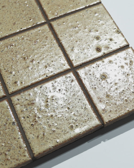 Hatsu Square Wheat Hand Glazed Japanese Mosaic Tile